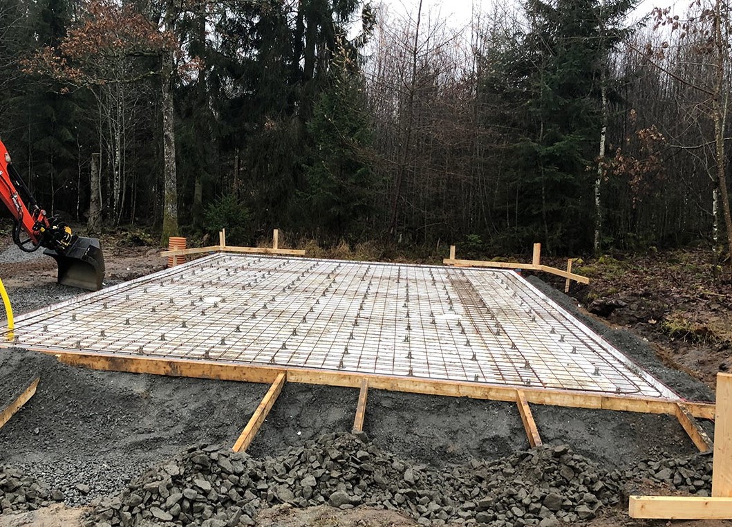 9. Anlagga Husgrund Gjutning Betongplatta
