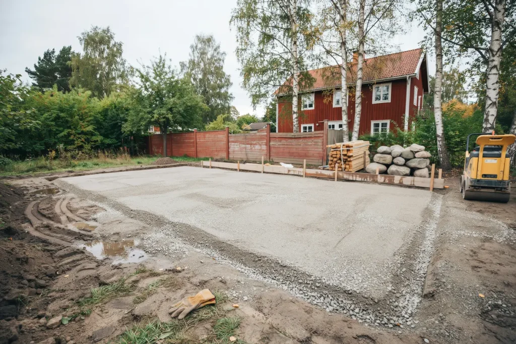 packad fyllning p tomten s undviker du framtida s ttningar vid attefallshus f rr d och uteplats