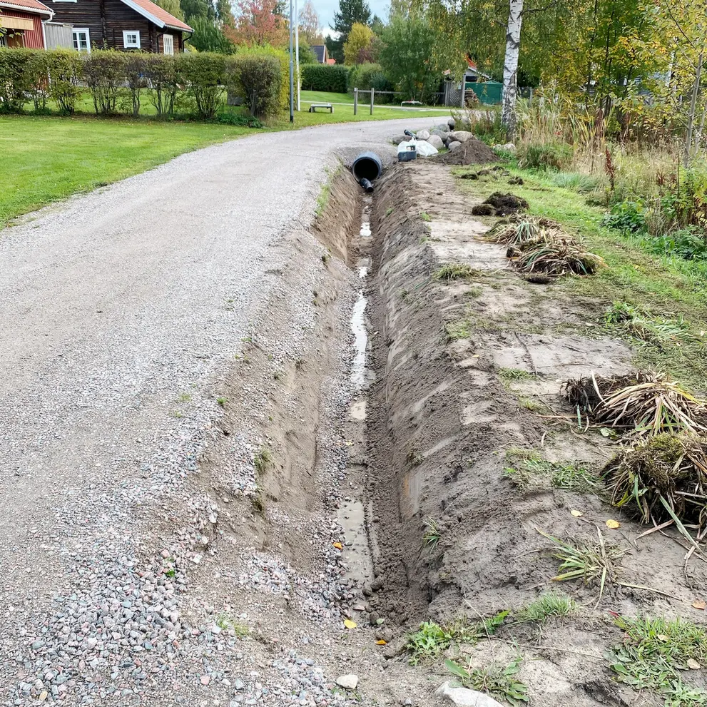 dikning dikesrensning markavvattning trelleborg skane